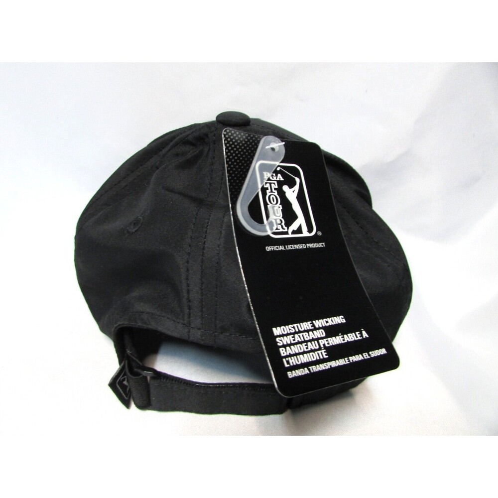 PGA Tour Pro Series Golf Hat Adult Adjustable Black Moisture Wicking - Picture 9 of 11